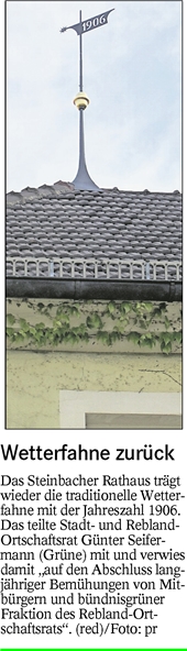 Badisches Tagblatt vom 28. Mai 2014