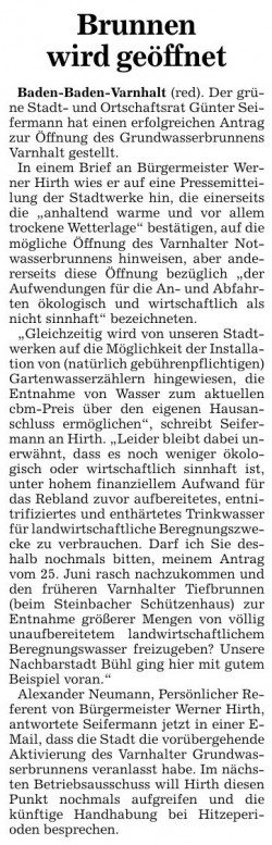 Acher-u.Bühler Bote / BNN vom 05. Juli 2014