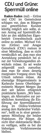 BT 24.04.15 CDU und Grüne - Sperrmüll online