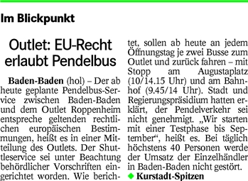 BT 25.04.15 Outlet EU-Recht erlaubt Pendelbus