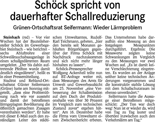 BT 22.12.15 Schöck spricht von dauerhafter Lärmreduzierung