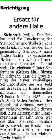 BT 04.01.16 Ersatz für andere Halle