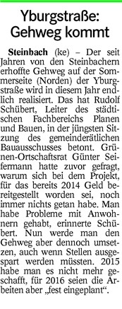 BT 16.01.16 Gehweg Yburgstr. + Keine Zufahrt über B3 al