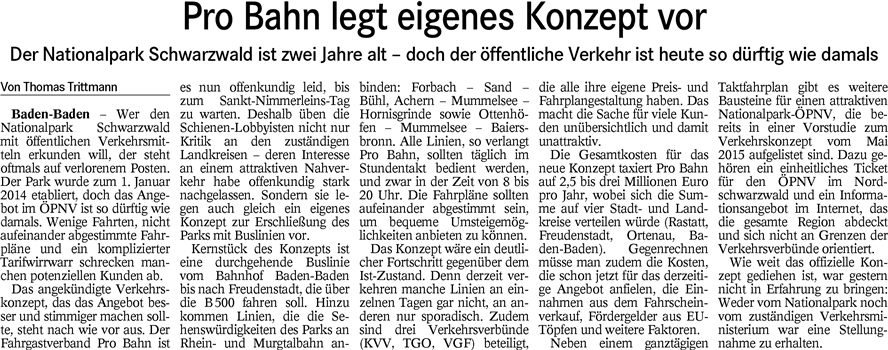 BT 20.01.16 ProBahn legt ÖPNV-Konzept Nationalpark vor