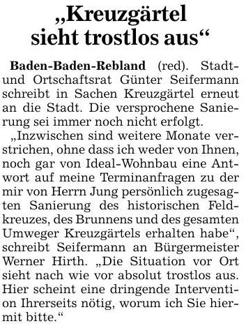 ABB 02.06.16 Kreuzgärtel sieht trostlos aus