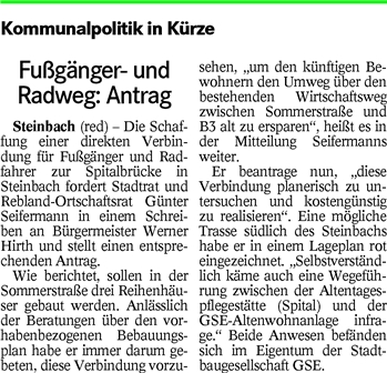 BT 02.06.16  Fußgänger-u.Radweg B-Plan Sommerstr.
