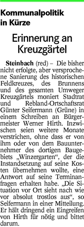 BT 30.05.16 Erinnerung an Kreuzgärtel